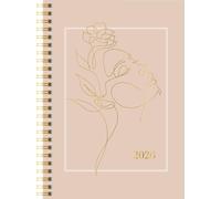 rido/idé 7021407026 | Buchkalender Young Line 2026 "One Line" | A5, Papier