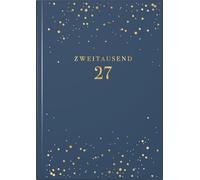 rido/idé 7021503727 Buchkalender Premium Young Line 2027 "Starry Night" A5, Kunstleder