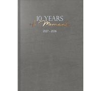 rido/idé 7022404017 10-Jahres-Kalender Premium 2027-2036 "10 Years of Moments" A4, Kunstleder
