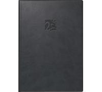 rido/idé 7023005906 | Buchkalender Mod. studioplan int. 2026 | 168×240 mm, Kunstleder, schwarz