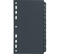 rido/idé 7065812 - Separadores A-Z para archivador de 5 anillas (12 unidades), color negro