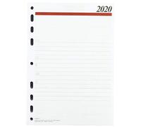 Rido/idé 706590020 - Calendario de año 2020, 1 página = 1 día, 1 página de planificación semanal antes de cada semana, tamaño de las hojas 14, 8 x 20, 8 cm, A5