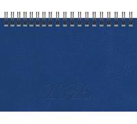 rido/idé Agenda de bolsillo Mod. TM 17/contacter 2026 | A6 horizontal, piel sintética, color azul