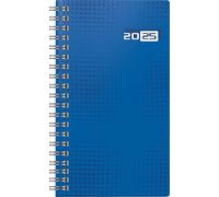rido/idé Agenda de bolsillo, modelo de planificador de bolsillo, 2025, 2 páginas = 1 semana, A6, 144 páginas, cubierta gráfica, color azul
