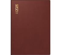 rido/idé Agenda de bolsillo, modelo perfect/técnica I 2026, A6, plástico, burdeos