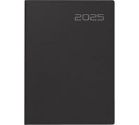 rido/idé Agenda de bolsillo, modelo Technic S (2025), 2 páginas = 1 semana, A6, 144 páginas, tapa balacron, color negro