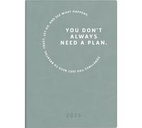 rido/idé Agenda de bolsillo, modelo Technic S (2025), "Motivation", 2 páginas = 1 semana, A6, 144 páginas, cubierta de piel sintética, flexible, antracita