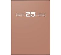 rido/idé Agenda de Bolsillo, Modelo Technik I (2025), 2 páginas = 1 Semana, A6, 144 páginas, Cubierta de plástico, Color Caramelo
