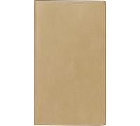 rido/idé Agenda de bolsillo modelo TM 12 (2025), 2 páginas = 1 mes, A6, 56 páginas, tapa de piel sintética, color marrón claro