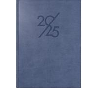 rido/idé Agenda de libro modelo Mentor (2025), 1 página = 1 día, A5, 352 páginas, tapa de piel sintética, color azul