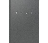 rido/idé Agenda de libro modelo studioplan int. (2025), 2 páginas = 1 semana, 168 × 240 mm, 160 páginas, cubierta de plástico reflectante, color gris