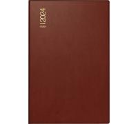 rido/idé Agenda diaria modelo Industrial II 2024 1 página = 2 días tamaño de la hoja 7,5 x 11,2 cm burdeos