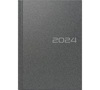 rido/idé Agenda diaria modelo Mentor 2024 1 página = 1 día tamaño de la hoja 14,8 x 20,8 cm, gris