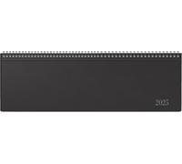 rido/idé Agenda futura 5 (2025), 2 páginas = 1 semana, 420 × 137 mm, 112 páginas, cubierta de plástico, color negro
