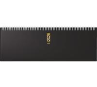 rido/idé Agenda horizontal Mod. ac semanal 2026 | 307 × 105 mm, plástico, negro