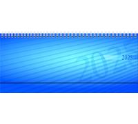 rido/idé Agenda horizontal septant (2025), 2 páginas = 1 semana, 305 × 105 mm, 128 páginas, tapa de polipropileno, color azul