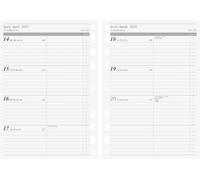 rido/idé Agenda semanal (2025), 2 páginas = 1 semana, A5, 112 páginas, color negro