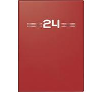 rido/idé Agenda semanal modelo perfect/Technik I 2024 2 páginas = 1 semana, tamaño de hoja 10 x 14 cm, color rojo