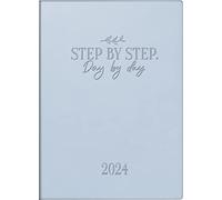 rido/idé Agenda semanal Step by Step Modelo Technic S 2024 2 páginas = 1 semana, tamaño de hoja 10 x 14 cm, color azul hielo