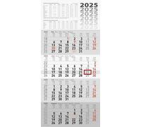 rido/idé Calendario de 4 meses (2025), 1 hoja = 4 meses, 300 × 495 mm
