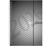 rido/idé Calendario de libro Mod. futura 2 2026, A5, plástico, antracita
