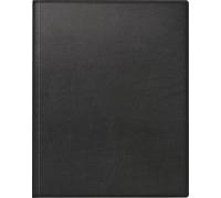 rido/idé Calendario de libro modelo Manager TM (2025), 2 páginas = 1 semana, 205 x 260 mm, 168 páginas, cubierta de piel sintética, color negro