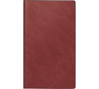 rido/idé Calendario de libro modelo reise-merker (2025), 1 página = 1 día, 113 × 195 mm, 416 páginas, cubierta de espuma Catana, color burdeos