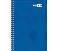 rido/idé Calendario futura 2 (2025), 2 páginas = 1 semana, A5, 160 páginas, tapa gráfica, color azul