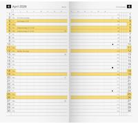 rido/idé Calendario mensual de repuesto Mod. M-Planer 2026 | 87 × 153 mm, cartón, blanco