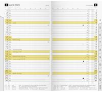 rido/idé Calendario mensual de repuesto modelo M-Planer (2025), 2 páginas = 1 mes, A6, 32 páginas, color blanco