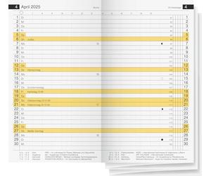 rido/idé Calendario mensual de repuesto, modelo Miniplaner d 15 (2025), 2 páginas = 1 mes, A6