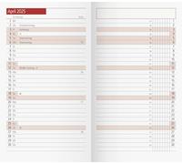 rido/idé Calendario mensual de repuesto modelo TM 11 (2025), 2 páginas = 1 mes, A6, 40 páginas, color blanco