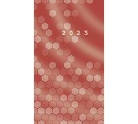 rido/idé Calendario mensual modelo TM 12 2023, tamaño de hoja 8,7 x 15,3 cm, color burdeos