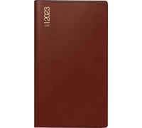 rido/idé Calendario mensual modelo TM 12 2023, tamaño de la hoja 8,7 x 15,3 cm, color burdeos