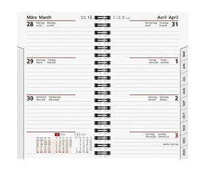 rido/idé Calendario semanal de repuesto modelo Timer 2023, hoja de 8,7 x 15,3 cm, color blanco