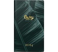 rido/idé Calendario semanal "Enjoy" Modelo TM 15 2024 1 página = 1 semana tamaño de hoja 8,7 x 15,3 cm, verde