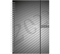 rido/idé Calendario semanal modelo futura 2 2023, tamaño de la hoja 14,8 x 20,8 cm, antracita