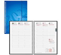 rido/idé Calendario semanal modelo futura 2 2023, tamaño de la hoja 14,8 x 20,8 cm, color azul