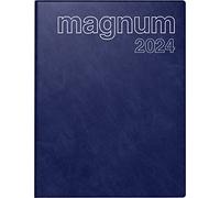 rido/idé Calendario semanal modelo magnum 2024, 2 páginas = 1 semana, tamaño de hoja, 18,3 x 24 cm, azul oscuro