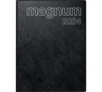 rido/idé Calendario semanal modelo magnum 2024, 2 páginas = 1 semana, tamaño de hoja, 18,3 x 24 cm, color negro