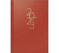 rido/idé Futura 2 - Calendario semanal 2023 (14,8 x 20,8 cm), color rojo