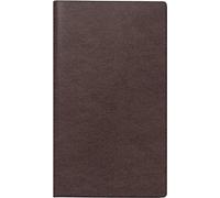 ridoidé Agenda de Bolsillo Planificador Modelo TM 12 (2025), 2 páginas = 1 Mes, A6, 56 páginas, Cubierta de Piel, Color Rojo