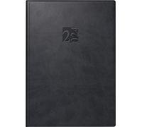 ridoidé Agenda semanal modelo studioplan int. 2024 2 páginas = 1 semana, tamaño de hoja 16,8 x 24 cm, color negro