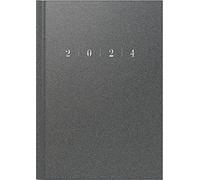 ridoidé Agenda semanal modelo studioplan int. 2024 2 páginas = 1 semana, tamaño de hoja 16,8 x 24 cm, color gris