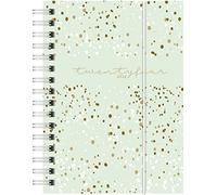 ridoidé Calendario semanal ''Confetti'' modelo perfectTechnik I 2024 Planificador, 2 páginas = 1 semana, tamaño de hoja 10 x 14 cm, menta
