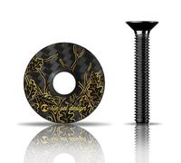 RIE:Sel Design Stem Tapa de horca-Top Cap, Unisex, Hojas de Roble, 1 1/8" (2,85 cm)