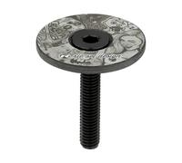 Riesel Design - Tapón Stem - Tapón de dirección de Bicicleta de Carbono de Gama Alta + Tornillo de Aluminio anodizado - 6 g tamaño 1 1/8 Pulgadas - Los Muertos