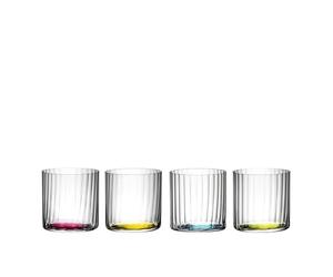 RIEDEL Happy H2O - Juego de 4 placas de suelo ópticas, cristal transparente, hechas a máquina