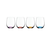 Riedel Placas de cristal Happy O Vol.2 transparentes teñidas hechas a máquina