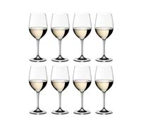 RIEDEL Juego de 8 copas de vino blanco para vino blanco Chardonnay Viognier, 350 ml, cristal, Vinum, 7416/05